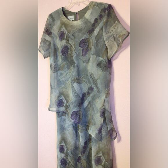 Vintage Y2K K petites maxi dress size 14P - Picture 5 of 7